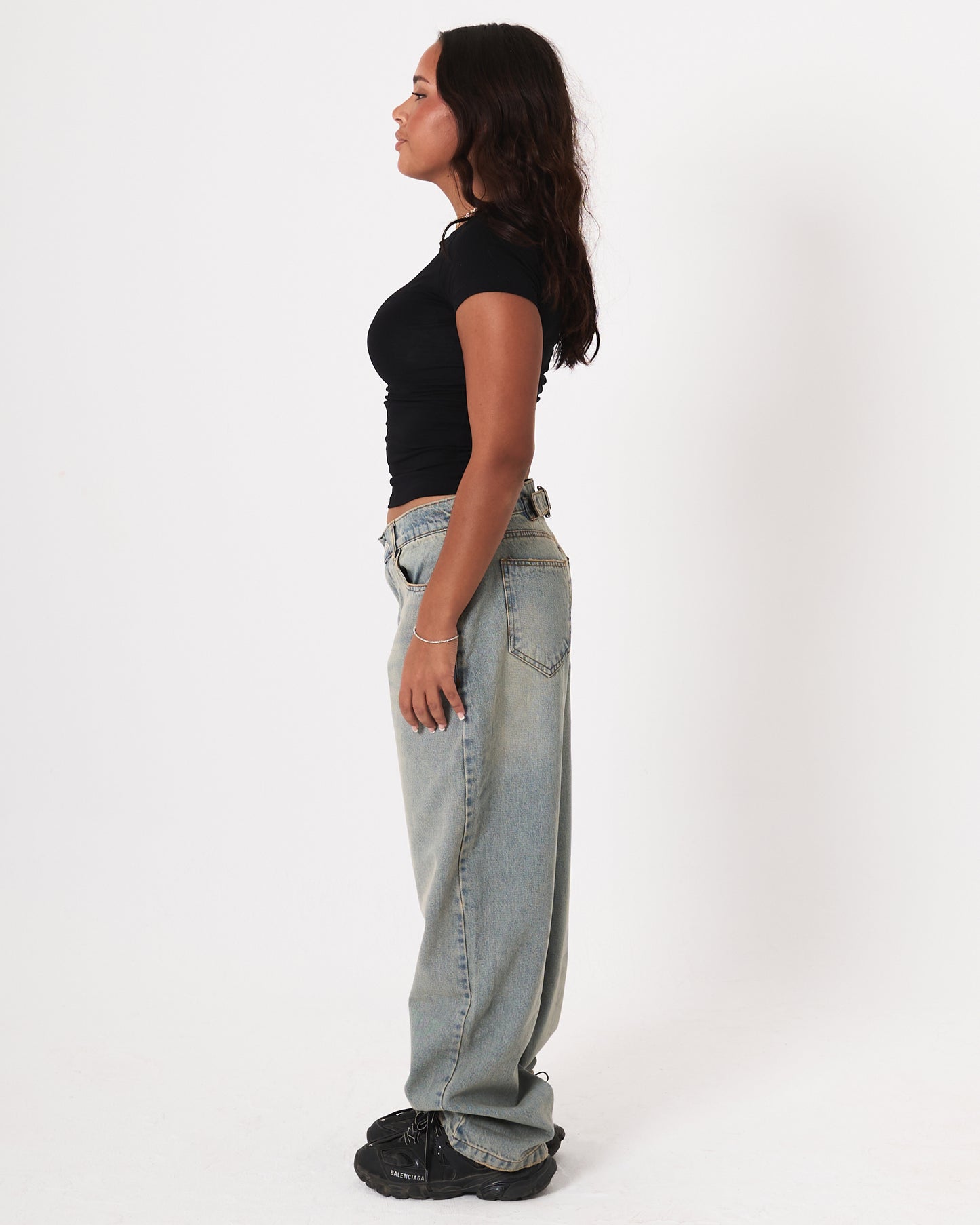 Women Vintage Tint Baggy Jeans – DND